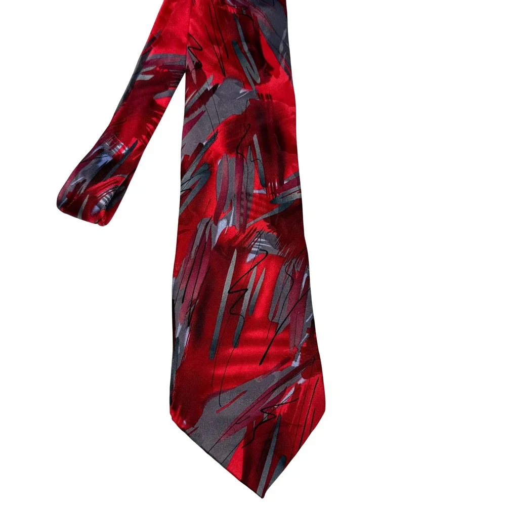 J. Garcia Necktie Mens One‎ Size Red California Mission Collection 40 100% Silk